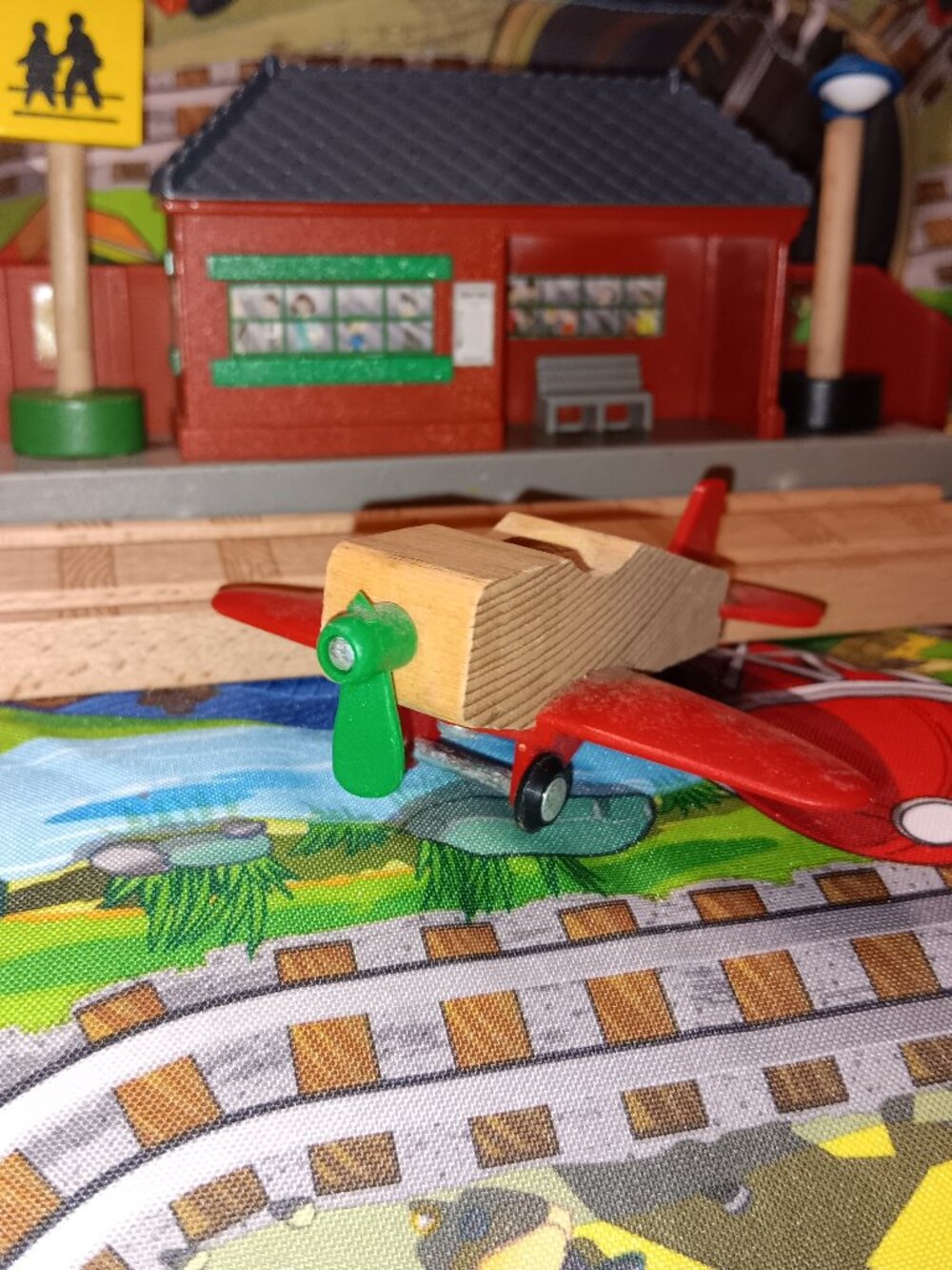 Brio Wooden Riailway Train Track Aeroplane Airplane